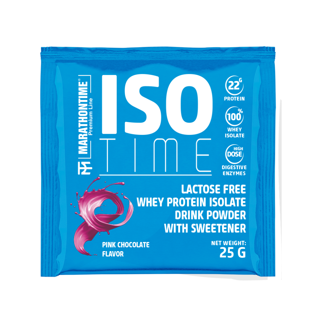 Iso Time Pink Csokoládé fehérjeizolátum Laktózmentes 25g