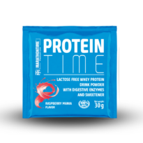 Protein Time Enriched protein with lactase enzyme Raspberry Mania flavor 30g