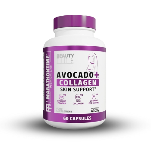 Avocado powder + Marine collagen capsule