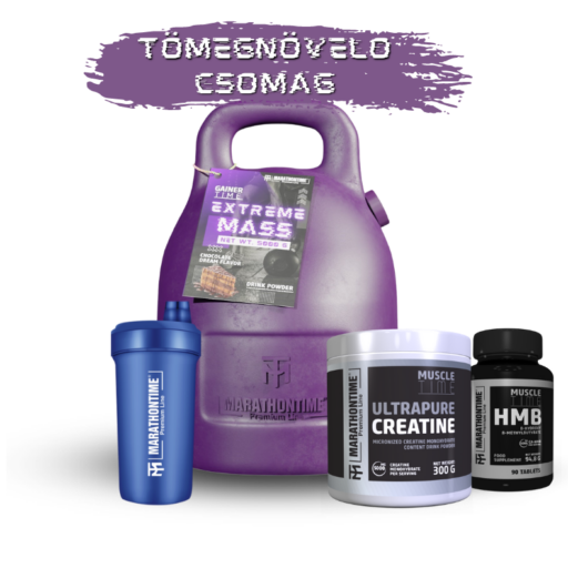 Weight gain package - 5 kg Extreme Mass weight gain complex, 300g. Creatine Monohydrate, HMB tablets and Shaker