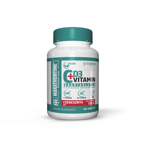 MT VitaminC +D3 rágótabletta cinkkel 100tabs Cseresznye EU