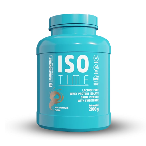 Iso Time Dark chocolate protein isolate Enriched with lactase enzyme 2000g