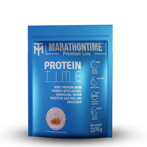 Protein Time Laktázenzimmel Dúsított fehérje Málna Mánia íz 2270g