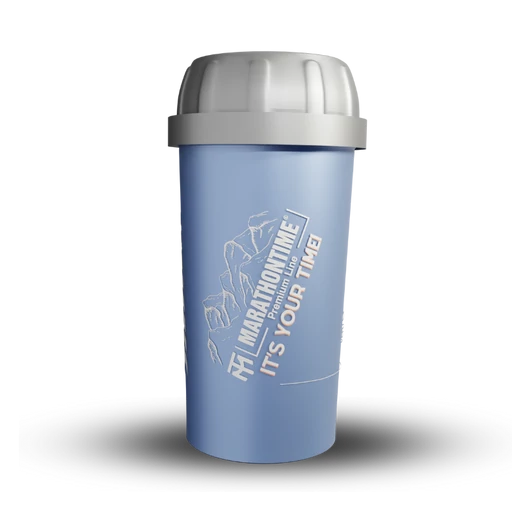 Shaker Blue - with silver cap 350ml - The Nature -