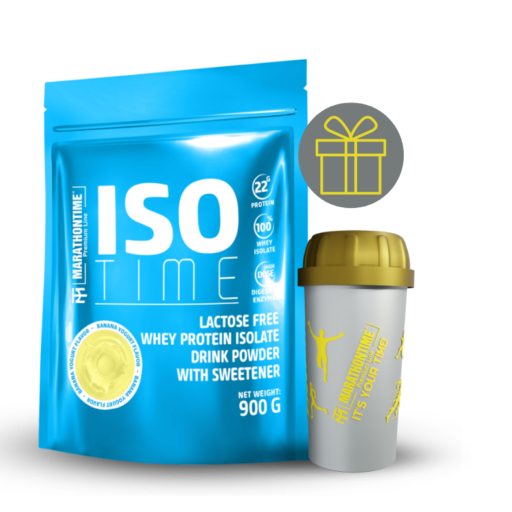 Iso Time Banana yogurt protein isolate Enriched with lactase enzyme 900g