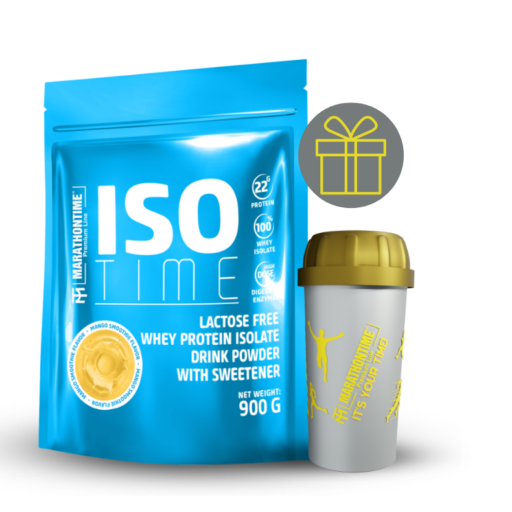 Iso Time Mango Smoothie fehérjeizolátum Laktázenzimmel Dúsítva 900g