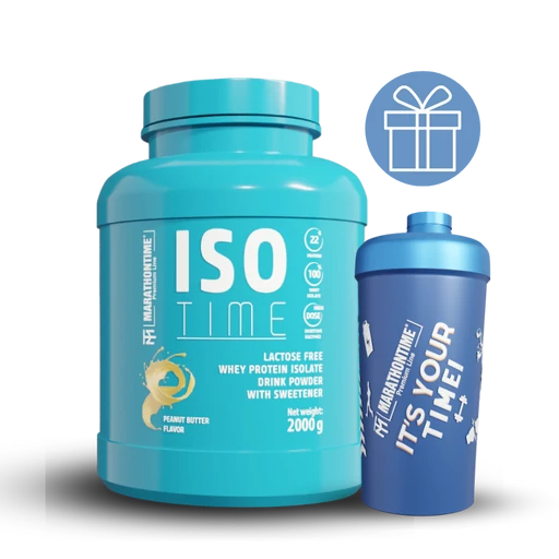Iso Time Peanut cream protein isolate Enriched with lactase enzyme 2000g