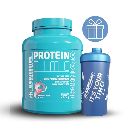 Protein Time Laktázenzimmel Dúsított fehérje Málna Mánia íz 2270g