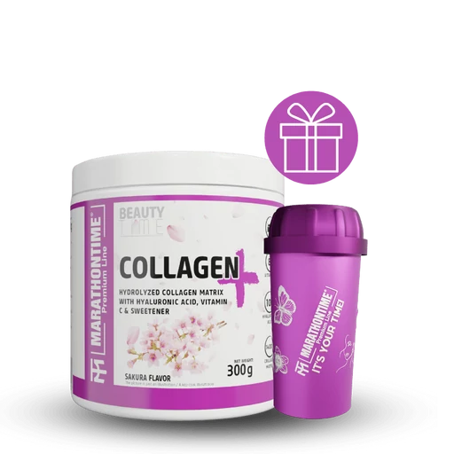 Collagen Plus 300g Sakura íz  új formula étrend-kiegészítő Marathontime prémium minőség