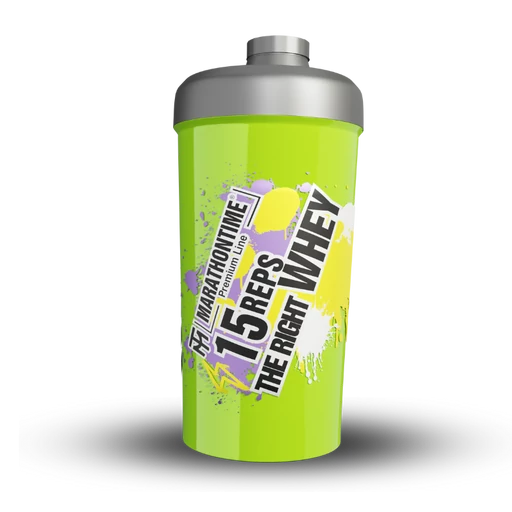 Shaker Neon Green 700ml - 15 REPS THE RIGHT WAY