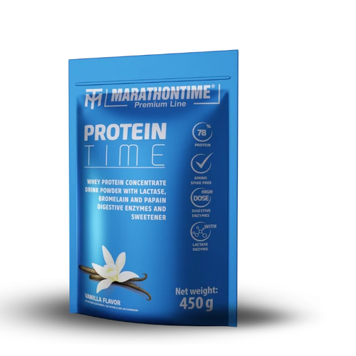 Protein Time with Lactase Enzyme Enriched Protein Vanilla Flavor 450g