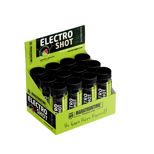 12 db. Electro SHOT- Elektrolit Liquid,  Málna-Lime ízben