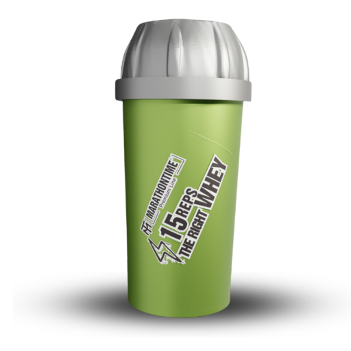 Shaker Neon Green - with Silver cap 350ml - The Neon -