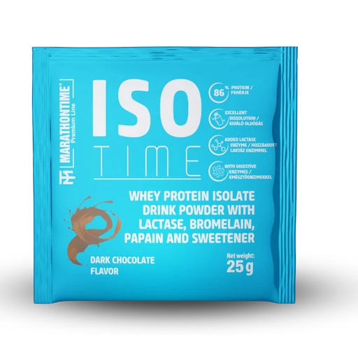 Iso Time Dark chocolate protein isolate Enriched with lactase enzyme 25g