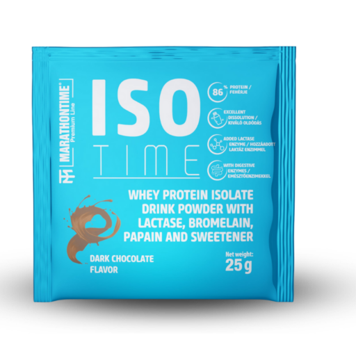 Iso Time Dark chocolate protein isolate Enriched with lactase enzyme 25g