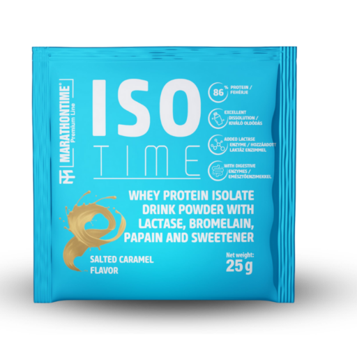 Iso Time Salted Caramel protein isolate Enriched with lactase enzyme 25g