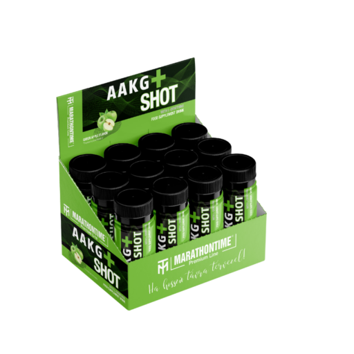 12 pcs. AAKG+ Ornithine Shot 60ml Green Apple flavor