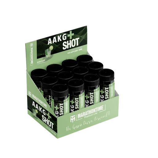 12 pcs. AAKG+ Ornithine Shot 60ml Green Apple flavor
