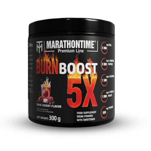 Burn Boost 5X energizáló, Meggy ízben 300g