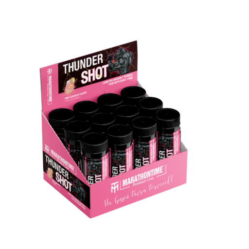 12 pcs. Thunder Pre-workout energizing SHOT, Pink Lemonade flavor