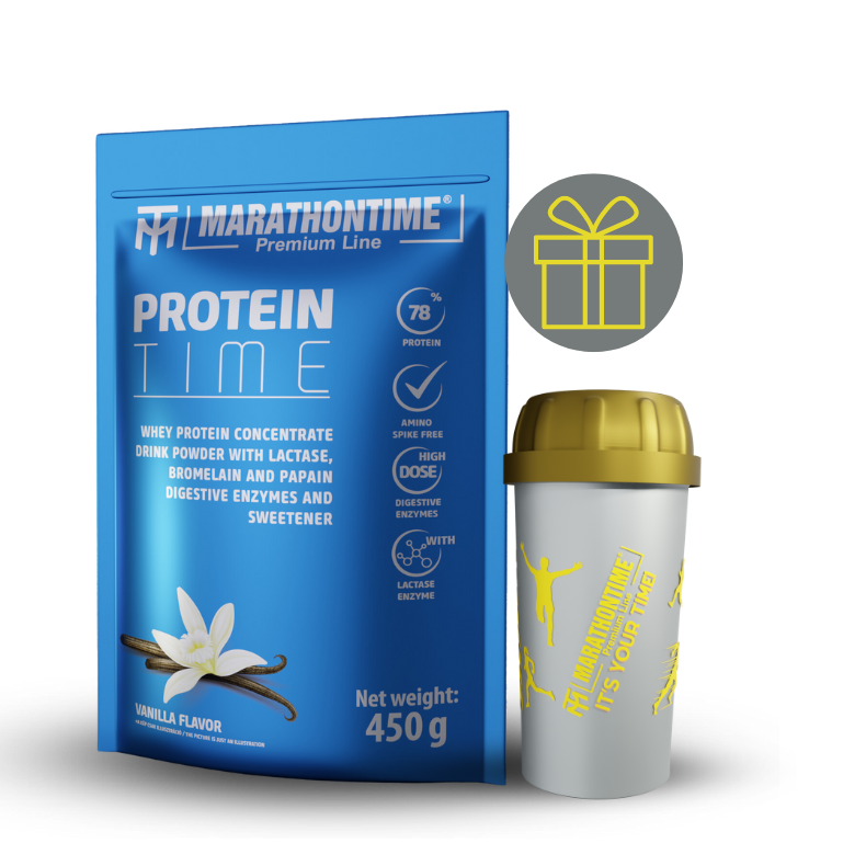 Protein Time with Lactase Enzyme Enriched Protein Vanilla Flavor 450g