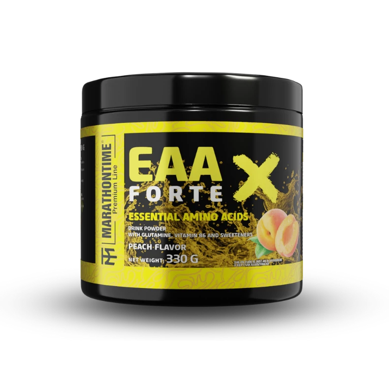EAA Forte X - essential amino acid drink powder in 3 fruity flavors