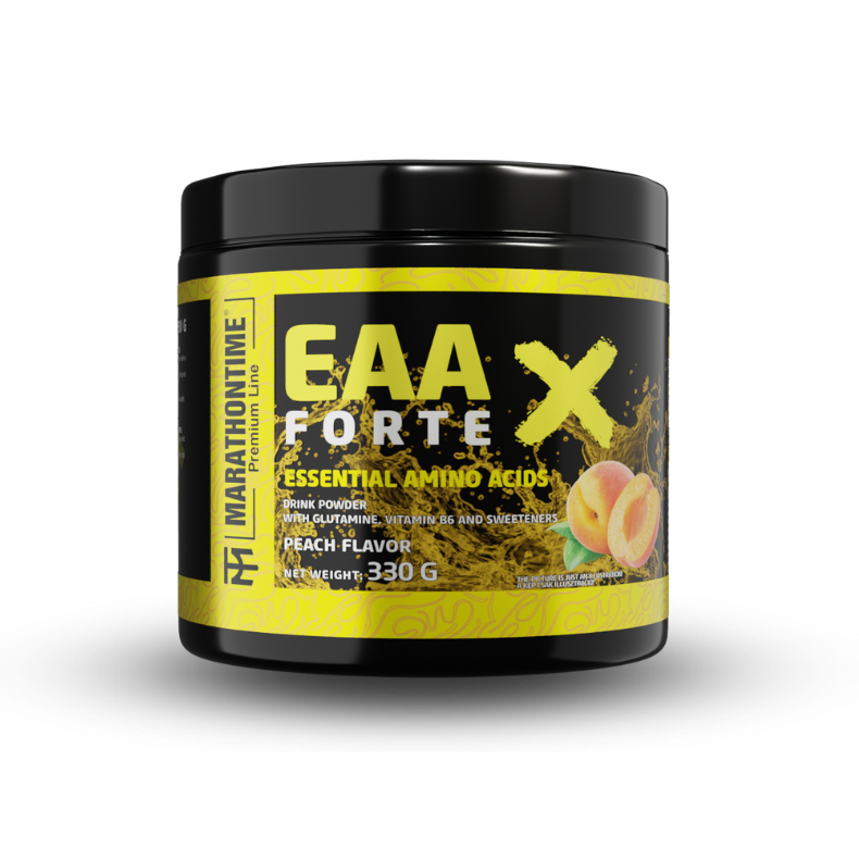 EAA Forte X - essential amino acid drink powder in 3 fruity flavors