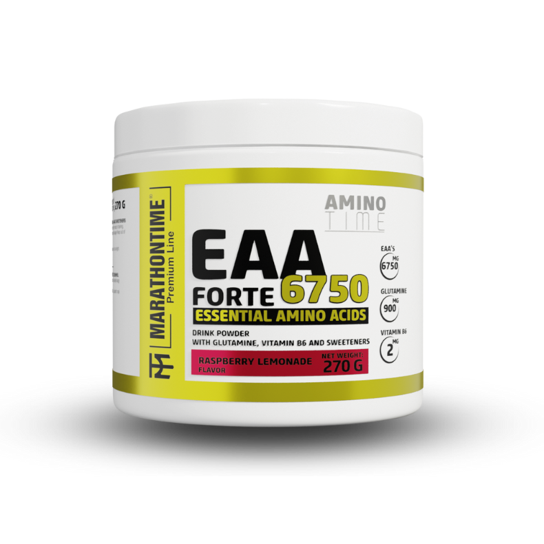 EAA Forte – essential amino acid drink powder, with L-Glutamine, in fruity flavors