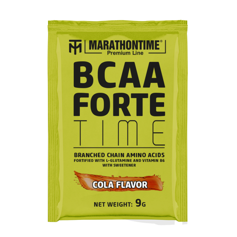 BCAA Forte Time 9 g kóla íz   új izomépítő Marathontime formula prémium minőség 