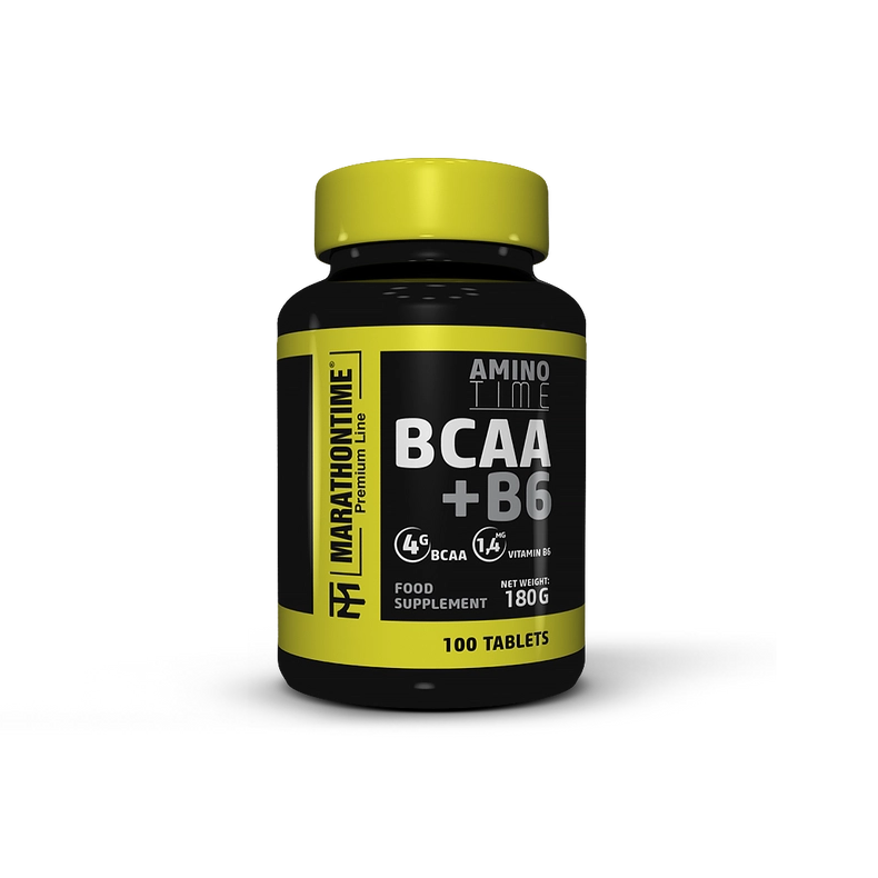BCAA  étrend-kiegészítő Marathontime 100db tabletta plusz B6