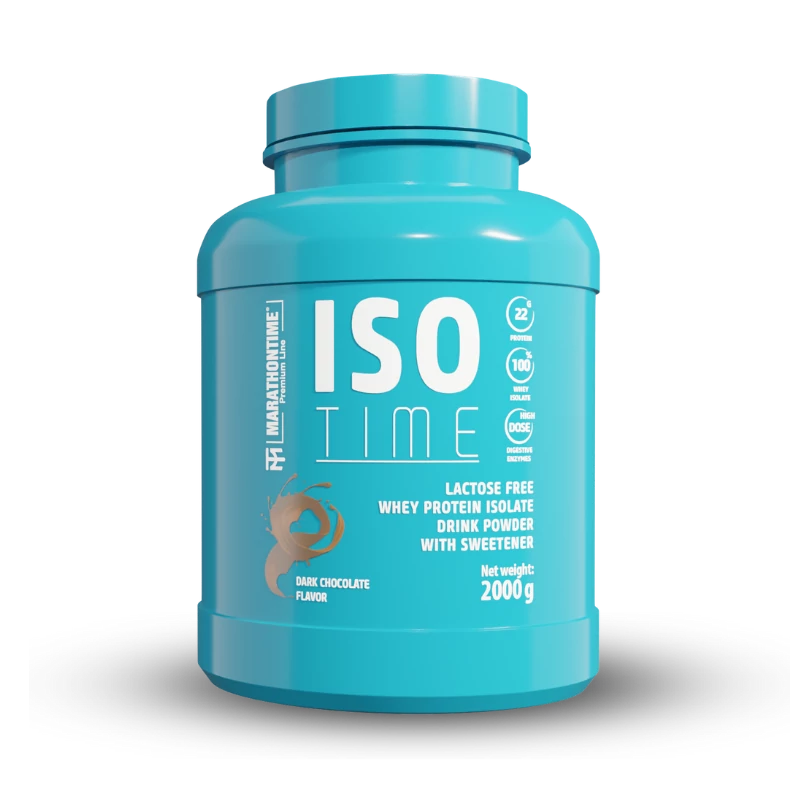 Iso Time Dark chocolate protein isolate Enriched with lactase enzyme 2000g