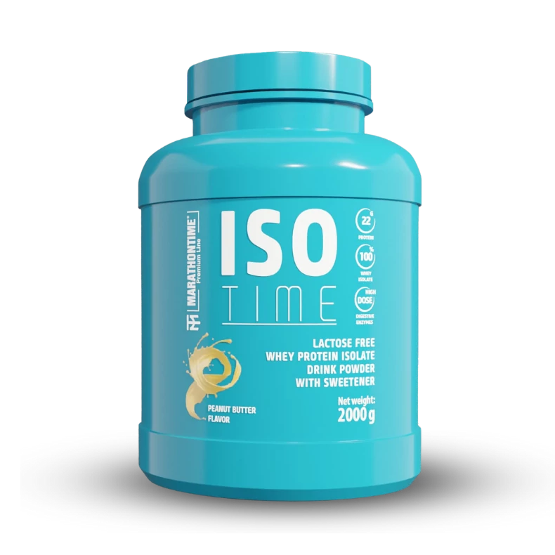 Iso Time Peanut cream protein isolate Enriched with lactase enzyme 2000g