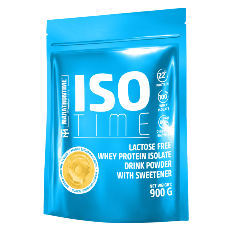 Iso Time Mango Smoothie  900g Laktózmentes  új formula étrend-kiegészítő Marathontime prémium minőség