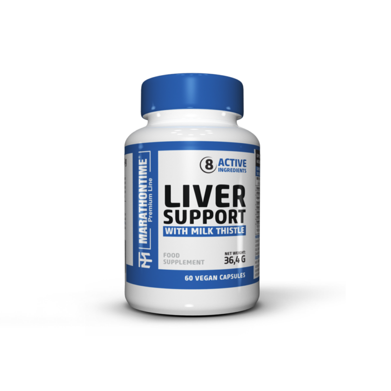 Liver Aid Májvédő,  új étrend-kiegészítő Marathontime 60 darab kapszula méregtelenítő