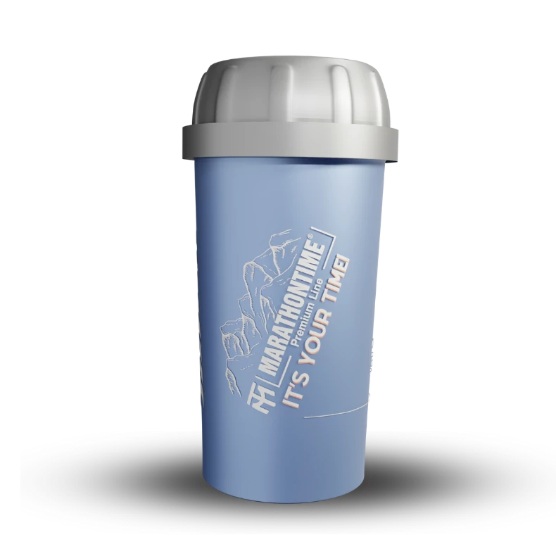 Shaker Blue - with silver cap 350ml - The Nature -