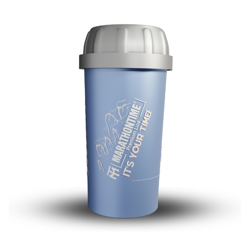 Shaker Blue - with silver cap 350ml - The Nature -