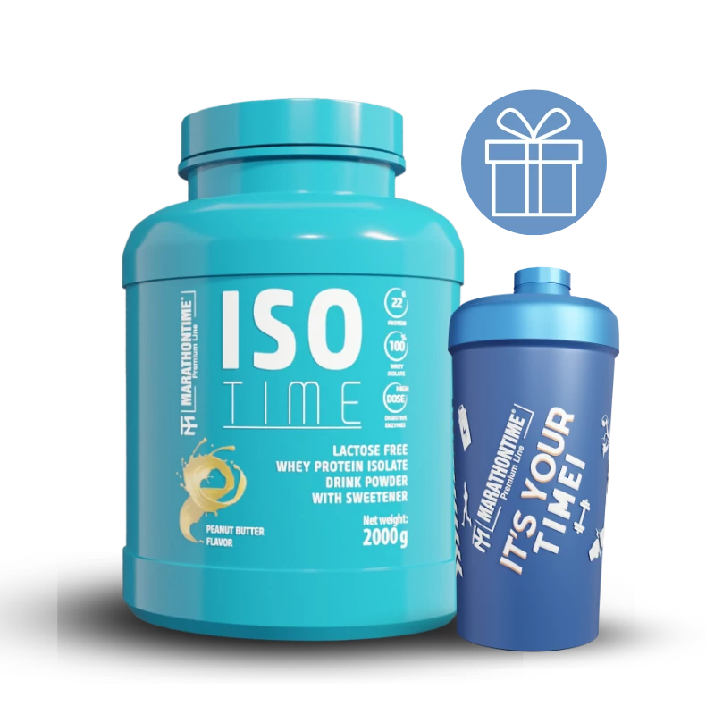 Iso Time Peanut cream protein isolate Enriched with lactase enzyme 2000g