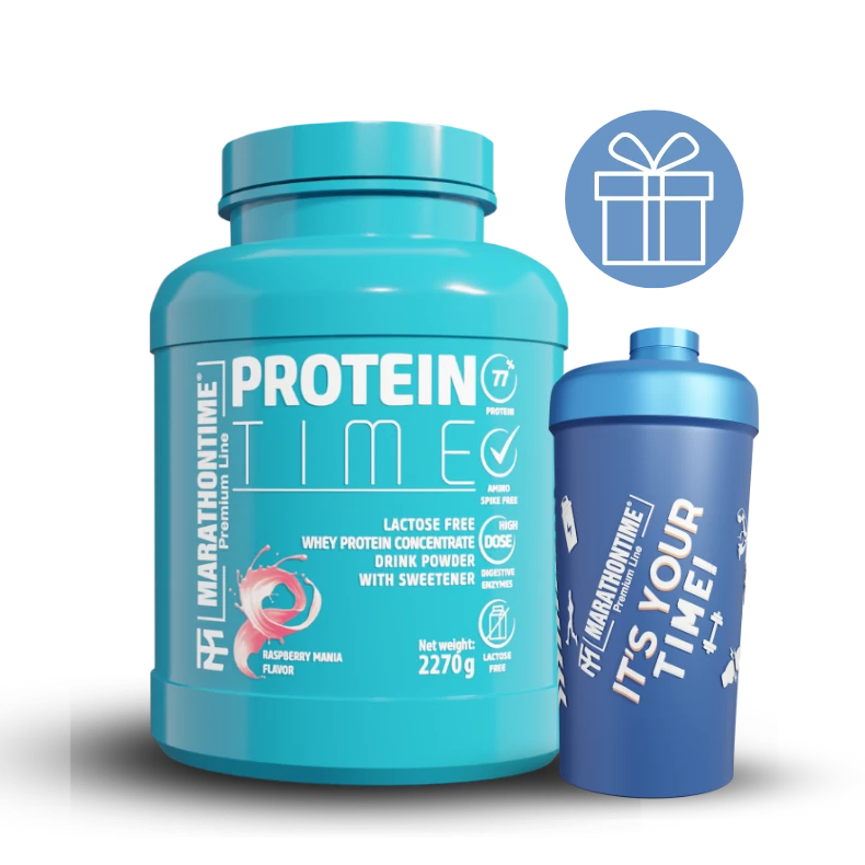 Protein Time Laktázenzimmel Dúsított fehérje Málna Mánia íz 2270g