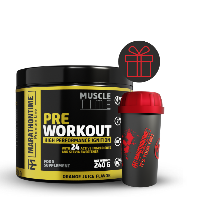 Pre Workout edzés előtti energizáló Steviával és 24 értékes összetevővel - Narancslé ízben