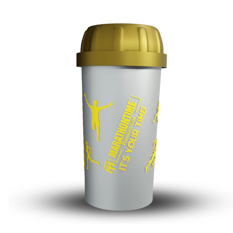 Shaker White - with gold cap 350ml - The Runner -