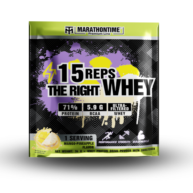 MT Protein 15 reps the right Whey 34g Mango-pineapple EU