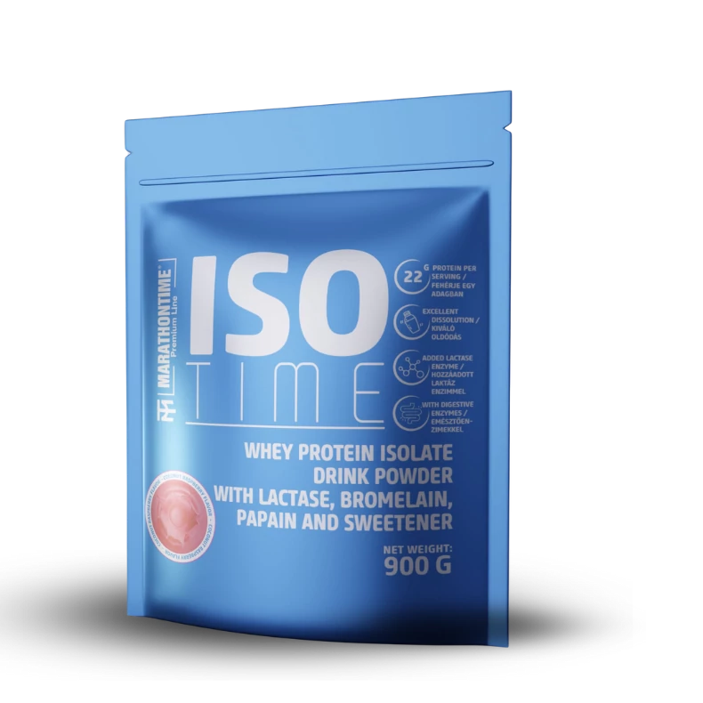 Iso Time Lactase-Enriched Isolate Raspberry Coconut 900g