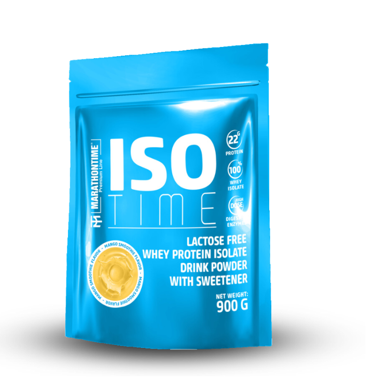 Iso Time Mango Smoothie  900g Laktózmentes  új formula étrend-kiegészítő Marathontime prémium minőség