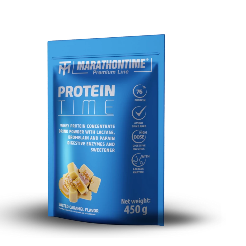 Protein Time with Lactase Enzyme Enriched Protein Salted Caramel Flavor 450g