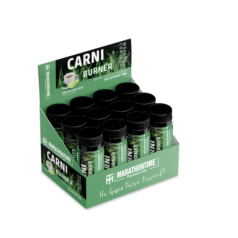 12 pcs. CARNI Burner - L-carnitine shot, Lime-Green Tea flavor