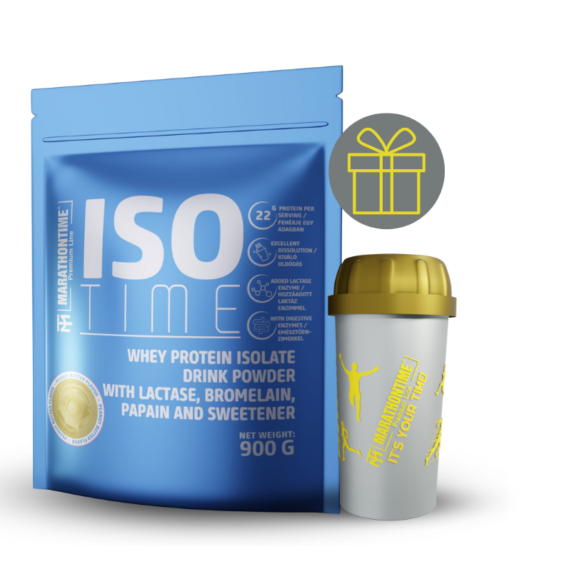 Iso Time Peanut cream protein isolate Enriched with lactase enzyme 900g