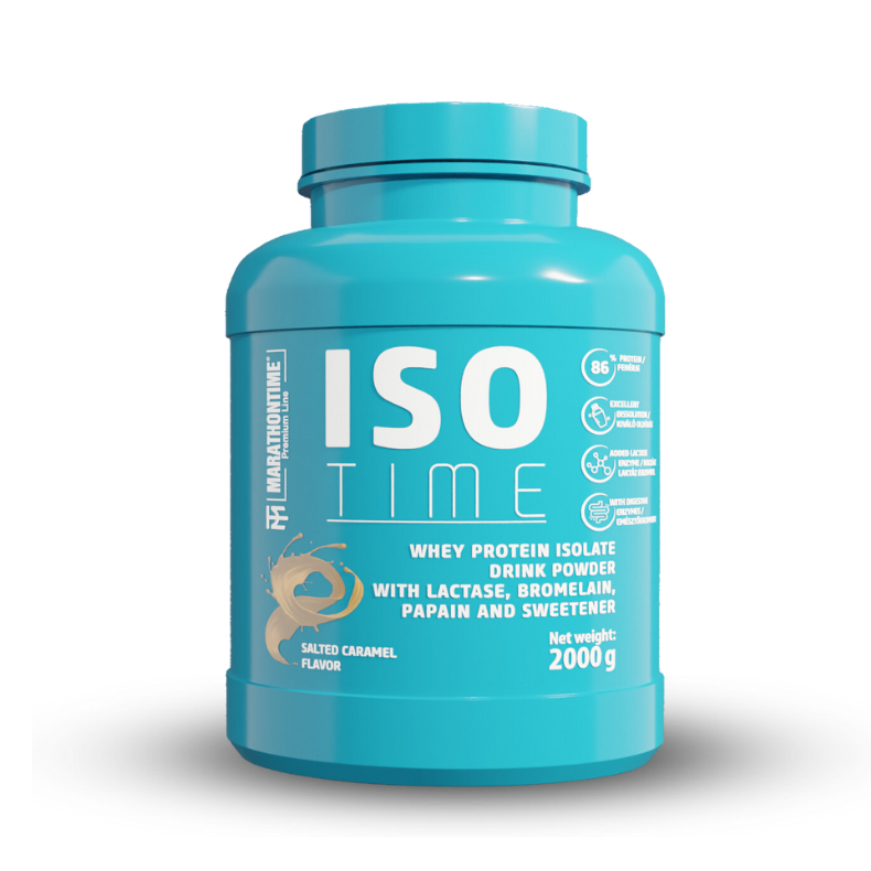 Iso Time Salted Caramel protein isolate Enriched with lactase enzyme 2000g