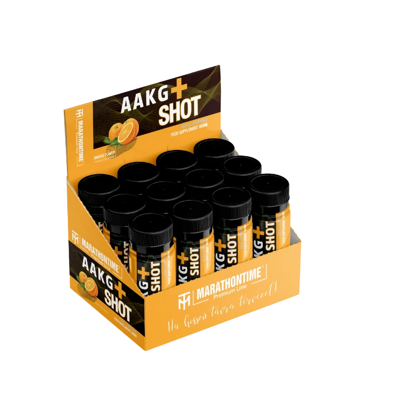 12 pcs. AAKG+ Ornithine Shot 60ml Orange flavor