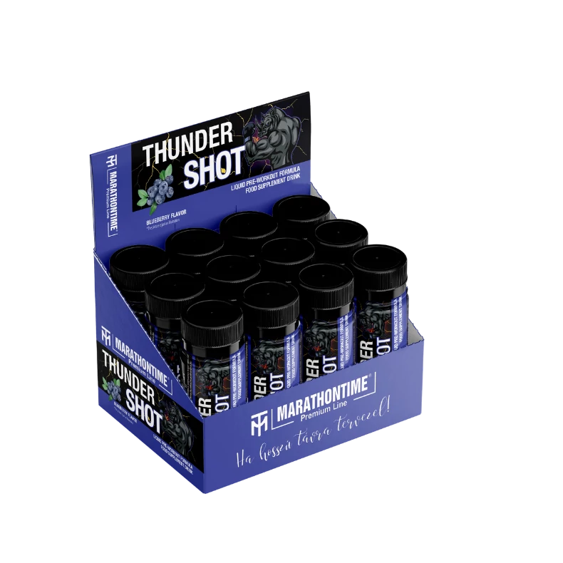 12 pcs. Thunder Pre-workout energizing SHOT, Blueberry flavor