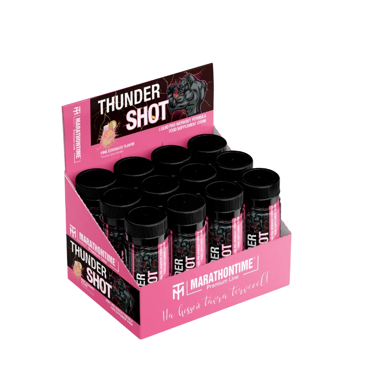 12 pcs. Thunder Pre-workout energizing SHOT, Pink Lemonade flavor
